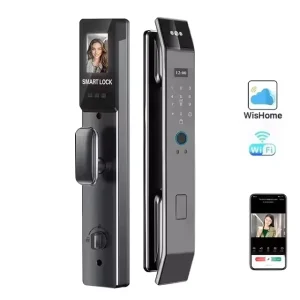 Manufacturer Fingerprint Biometric Digital WiFi 3D Face Recognition Smart Door Lock with Camera