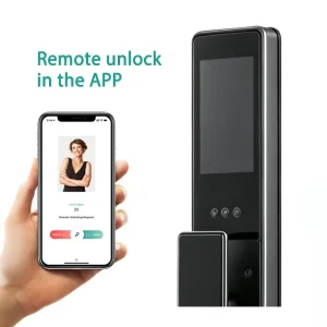 Manufacturer Fully Automatic Digital Lock Camera 3D Face Recognition Fingerprint CNC Aluminum Alloy Smart Door Lock