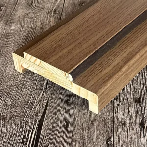 Manufacturer Indoor Solid Pine Wood and MDF Door Frame Set with Decorative Window Casing