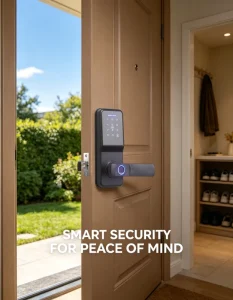 Manufacturer Smart Door Lock with Low Power, Long Standby, Wear-Resistant Panel for Indoor Home or Office Use