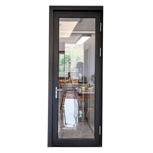 Manufacturer Smooth Surface Treatment Aluminum Double-Glass Door for Duplex Villa Interior
