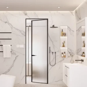 Manufacturer’s High grade Aluminum Alloy Tempered Glass Door Is Suitable for Use in Houses