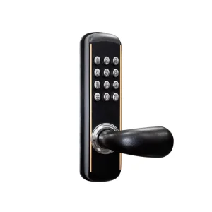 Mechanical Waterproof Keypad Smart Lock with Memory Card, No Network, Aluminium Alloy, Wood Door