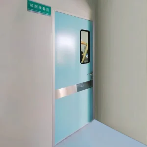 Medical Industrial Antibacterial Steel Hermetic Door with Tempered Glass Window for Hospitals