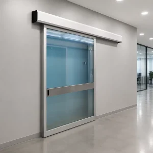 Medical Operating Room Airtight Automatic Cleanroom Full-Glass Interior Hospital ICU Sliding Hermetic Door