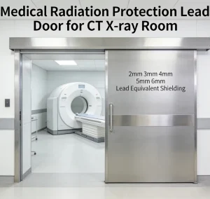 Medical Radiation Protection Lead Door for CT X-ray Room 2mm 3mm 4mm 5mm 6mm Lead Equivalent Shielding Door Manufacturer Custom