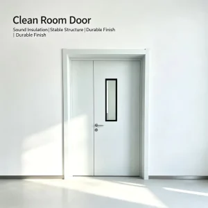 Medical Stainless Steel Cleanroom Swing Door for Hospital and Pharmaceutical GMP Production Areas