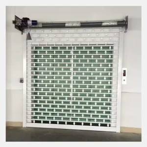 Metal Grill Roller Shutter, Mesh Roll-Up Gate, Transparent Plastic Roller Shutter Door
