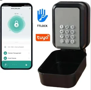 Metal Housing Wall Mounted Key Storage Lock Box Waterproof Password Electronic Digital Smart Key Box