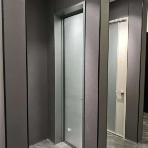 Minimalist Aluminum Alloy Tempered Glass Swing Casement Door Manual Heat Insulating Waterproof Soundproof Kitchen Wear Resistant