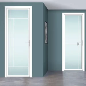 Minimalist Manual Interior Aluminum Alloy Door for Kitchen Bedroom Balcony and Bathroom Very Narrow
