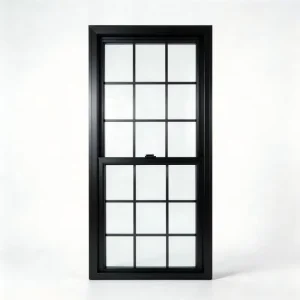Minimalist Vertical Sliding Plastic Steel Casement Doors Windows Heat Insulation Tempered Glass Living Room