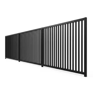 Modern Aluminium Fencing Gate Anti-Climb Privacy Security Fence Panel Rust Resistant Balcony Stair Outdoor Use