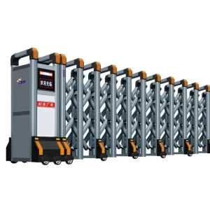 Modern Aluminum Alloy Automatic Electric Telescopic Retractable Security Gate with Remote Control