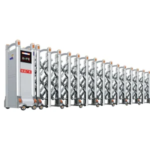 Modern Aluminum Alloy Automatic Electric Telescopic Retractable Sliding Security Gate with Remote Control for Outdoor Use