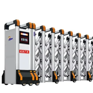 Modern Aluminum Alloy Automatic Telescopic Sliding Security Gate for School Use