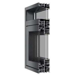 Modern Aluminum Alloy Balcony Casement Window with Sound Insulation and Typhoon Resistance
