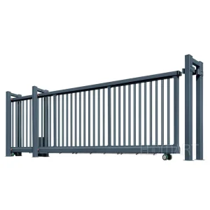 Modern Aluminum Alloy Motorized Automatic Sliding Courtyard Entrance Gate for Villa and Home