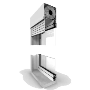 Modern Aluminum Alloy Perforated Roller Shutter Garage Door with Electric Side Opening for Villa Finished Surface