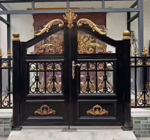 Modern Aluminum Alloy Villa Courtyard Gate with Powder Finish