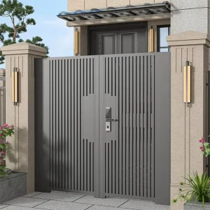 Modern Aluminum Art Electric Sliding Gate for Villa Courtyard