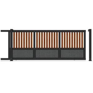 Modern Aluminum Automatic Sliding Courtyard Gate for Villa Driveway