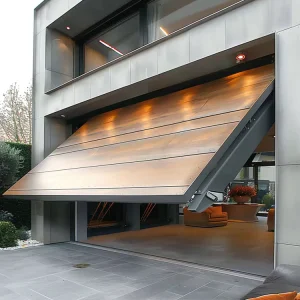 Modern Aluminum Automatic Windproof Tilt-Up Garage Door for Houses and Villas