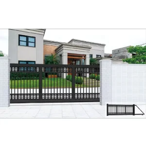 Modern Aluminum Cantilever Sliding Gate Powder Coated Decorative Driveway Entrance Gate for Villa Residential Homes