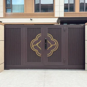 Modern Aluminum Courtyard Gate for Villa, Hotel, Garden, or Private Residence