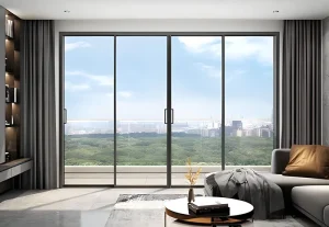 Modern Aluminum Sliding Door for Balcony, Patio, and Exterior Use