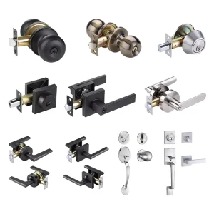 Modern Apartment Zinc Alloy Door Lock Privacy Dummy Lever Handle Pull Push Matt Black Hotel Home Hardware