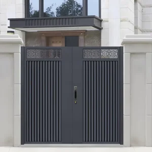 Modern Automatic Aluminum Swing Gate for Driveway Garden Courtyard Apartment Villa