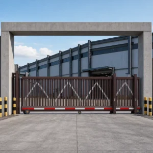 Modern Automatic Electric Cantilever Suspended Sliding Gate for Factory Industrial Entrance