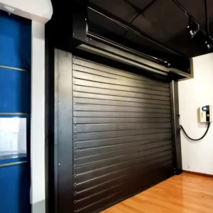 Modern Automatic High Speed Aluminum Alloy Spiral Roller Shutter Garage Door, Horizontal Sliding, Thermal Insulation