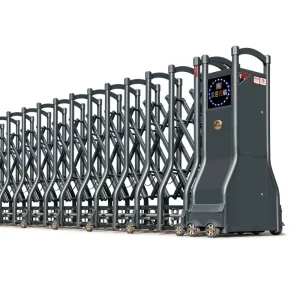 Modern Automatic Retractable Gate for Outdoor Access