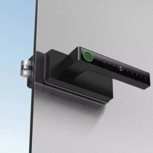 Modern Biometric Electric Office Digital Fingerprint Frameless Smart Glass Door Lock