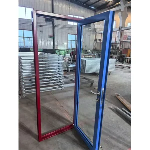 Modern British-Style Kitchen Glass Swing Entry Door, Fireproof, Sound-Insulated, Waterproof