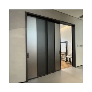 Modern Chinese Design Triple Double-Glazed Aluminum Sliding Glass Door with Slim Frame and Sound Insulation for Villas
