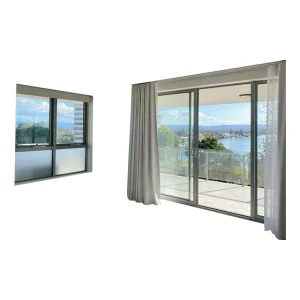 Modern Design Corner Sliding Door Aluminium Frame Glass Door Double Glazed Doors and Windows for House