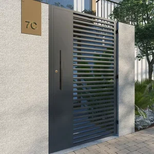 Modern Design Metal Front Entry Door Villa Garden Gate Courtyard Outdoor Gate