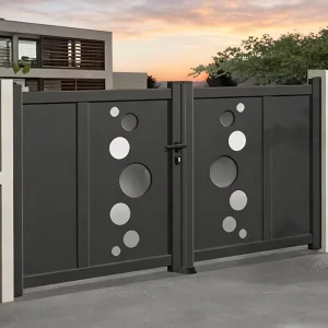 Modern Design Power Gate Aluminum Security Main Entrance Gate Aluminium Gates for Houses for Homes & Villas Residential