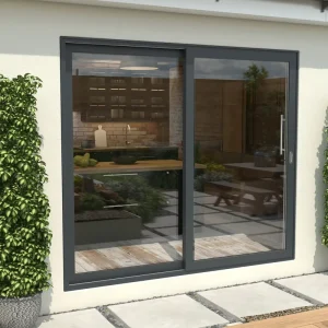 Modern Designed Aluminium Slide Door Finished Entry Doors System for Hotel Balcony Sliding Glass