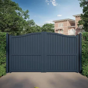 Modern Designs Courtyard Aluminum Gate Door Aluminium Main Gate Aluminum Sliding Gate