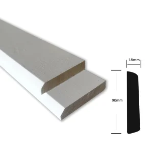 Modern Durable Eco-Friendly Wooden Interior Decorative Door Frame Mouldings with White Primer for Apartment