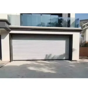 Modern Electric Aluminum Alloy Roll-Up Shutter Rolling Garage Doors with Remote Control and Manual Opening for Villa