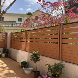 Modern Exterior Aluminum WPC PVC Garden Decorative Composite Privacy Fence Panels Weather Resistant