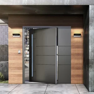 Modern Exterior Security Pivot Entrance Door, Front Entry Door