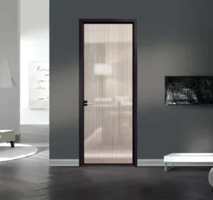 Modern Finished Aluminium Double Swinging Glass Door Hinge with Swing and Kitchen Slide Doors for Home and Villa