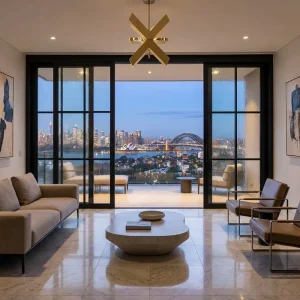 Modern French Interior Sliding Door Double Glazed Tempered Glass Windproof Entry Door For Hall Office Apartment Villa