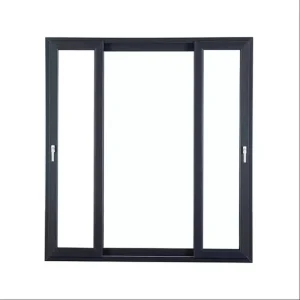 Modern Horizontal UPVC PVC Sliding Windows with Double Glass Soundproof for Bedroom & Bathroom Use